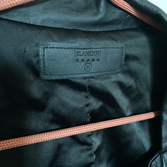 BLANK NYC Faux Leather Moto Jacket - Black - Picture 4 of 5